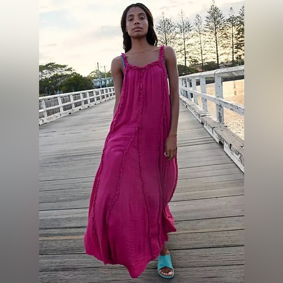 Free People Mckinley Maxi Dress In ENDLESS
SUMMER Boho Size XS Coastal Summer - Picture 3 of 12